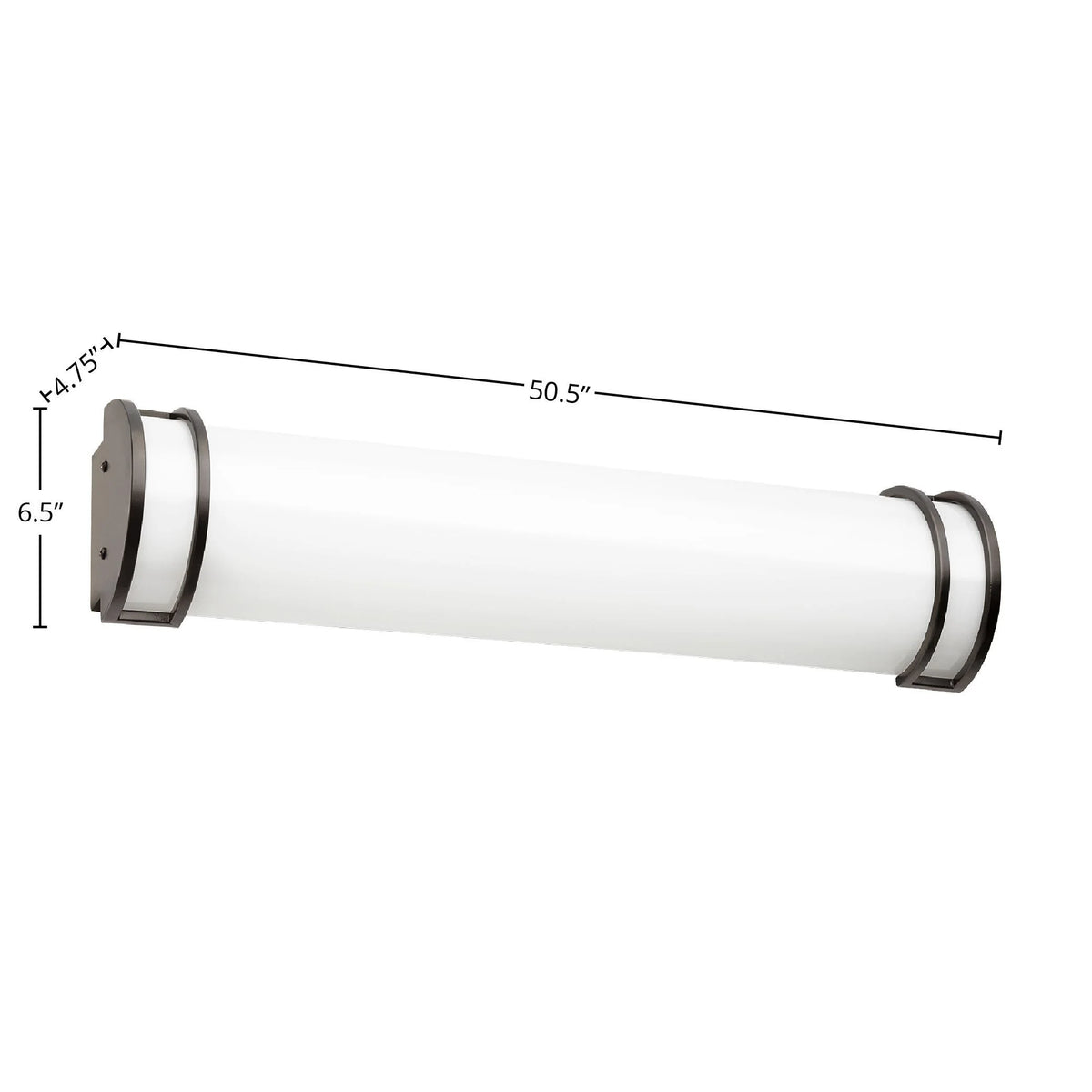 LED Half-Cylinder Vanity Light Fixture, Color Temperature Selectable, Oil-Rubbed Bronze P401569