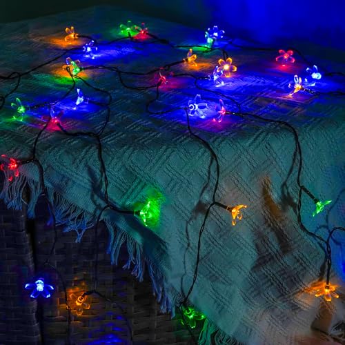32LED 55FT Solar String Lights with 8 Lighting Modes R8684