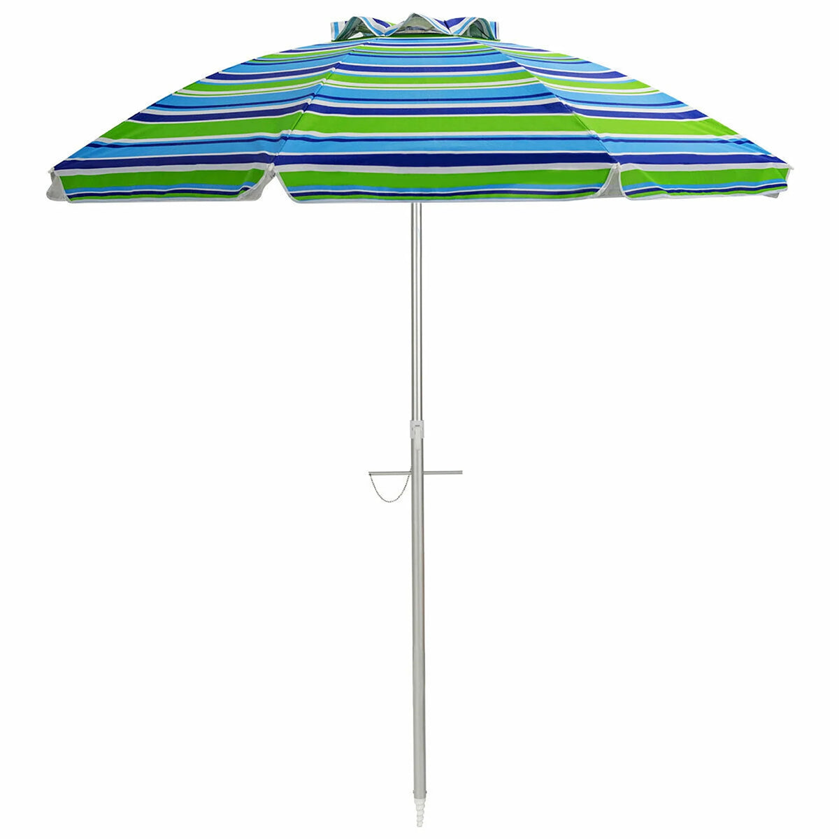Turquoise 6.5FT Patio Beach Umbrella with Carry Bag B607077