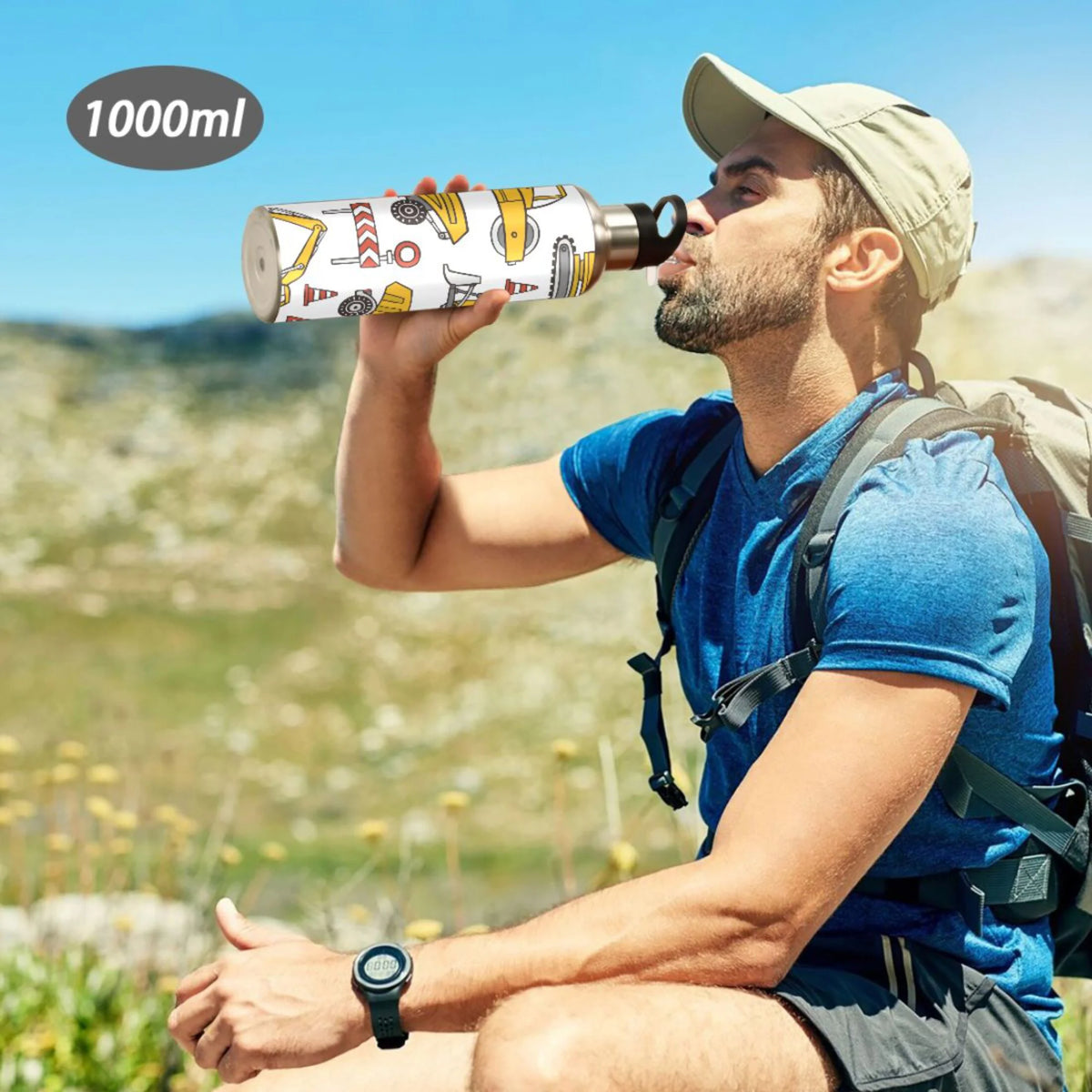 Stainless Steel Insulated Water Bottle with Straw Lid G219