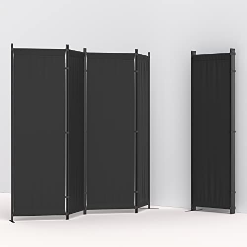 Black 4 Panel Folding Room Divider T920