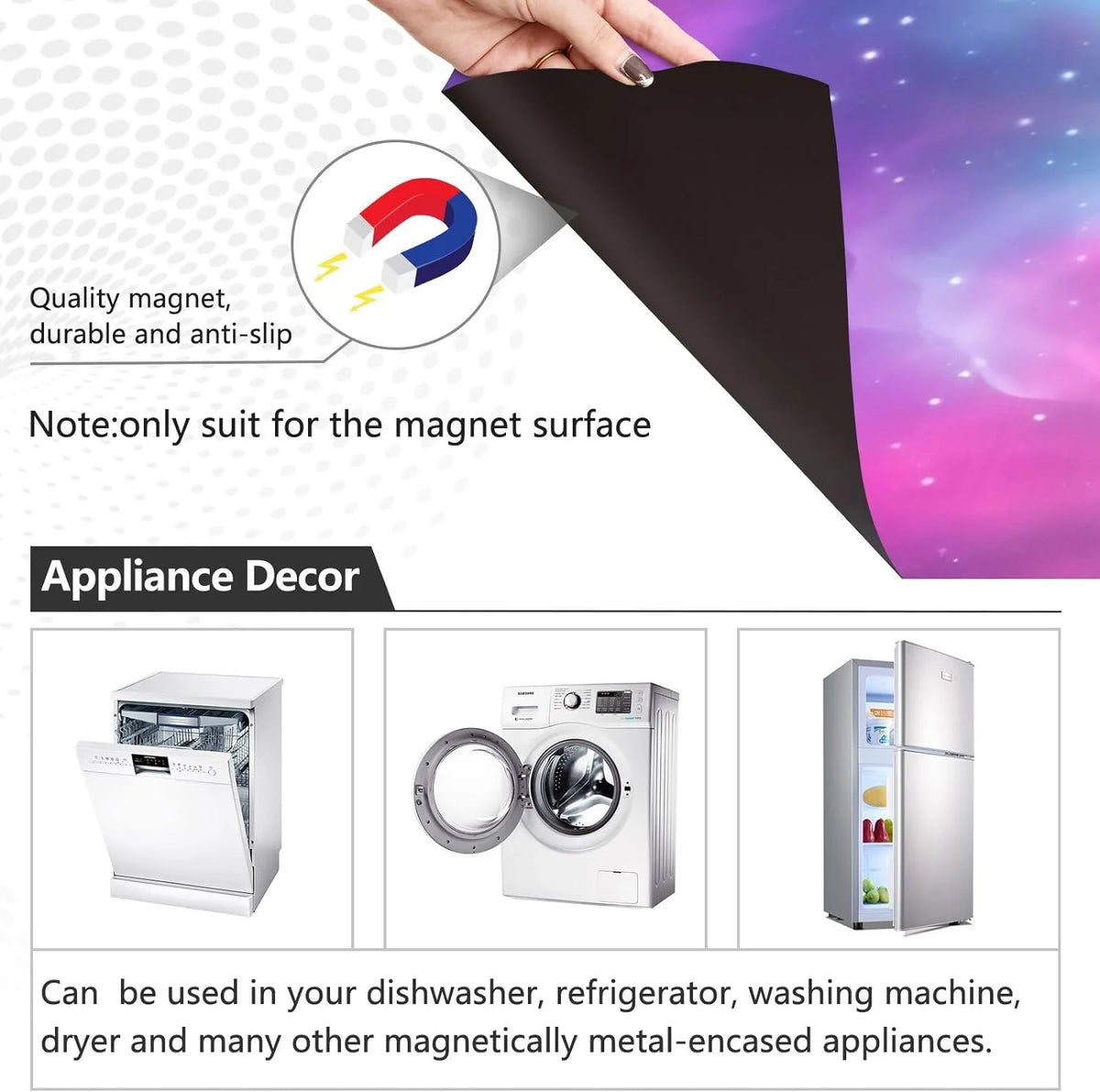 Magnetic Dishwasher Sticker 23in W x 26in H O520