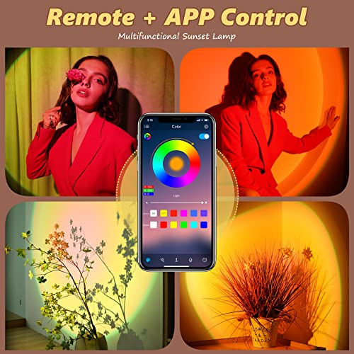 LED Sunset Projection Lamp with Remote Control U2944