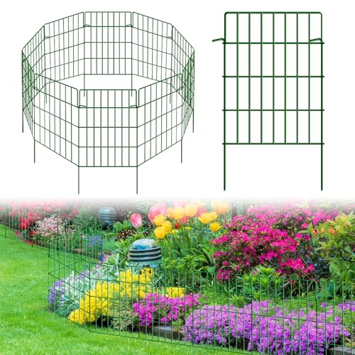 30 Pack Black Metal Wire Garden Fence K529