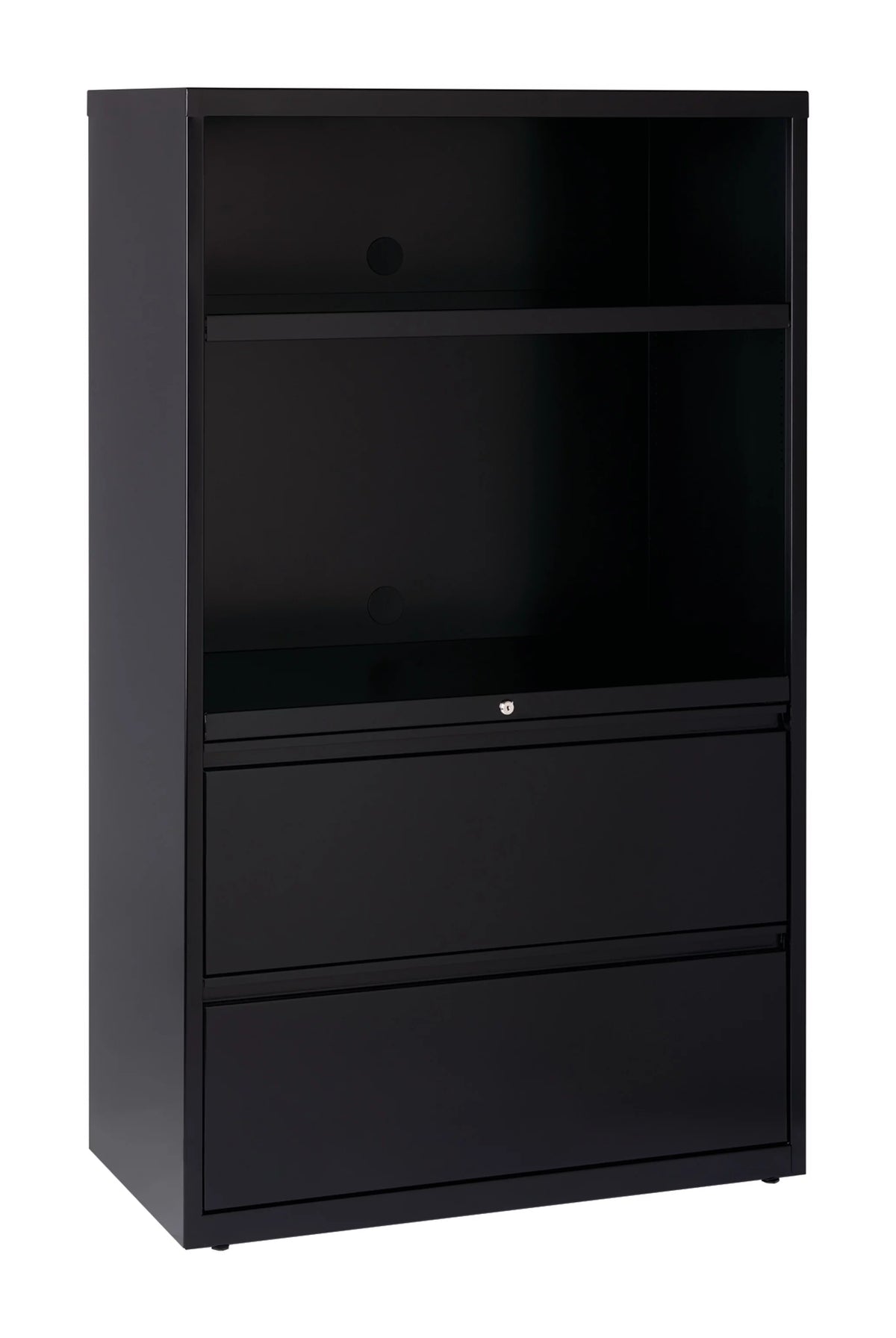 36 inch Wide 2 Drawer Metal File Cabinet, Black P95099