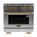 36 5.2 cu. ft. 6 Burner Natural Gas Dual Fuel Range in Stainless Steel M7894