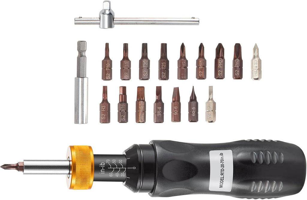 1/4 Drive Adjustable Torque Screwdriver with Bits & Case B7680
