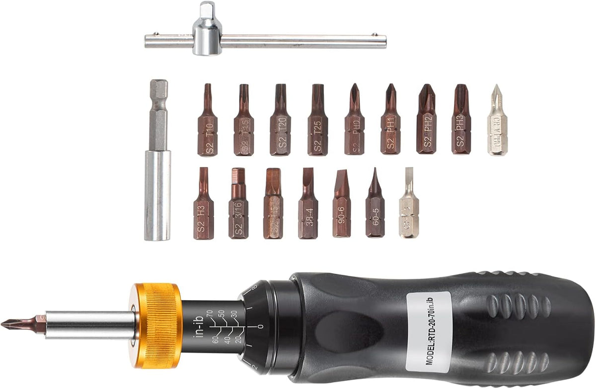 1/4 Drive Adjustable Torque Screwdriver with Bits & Case B7680