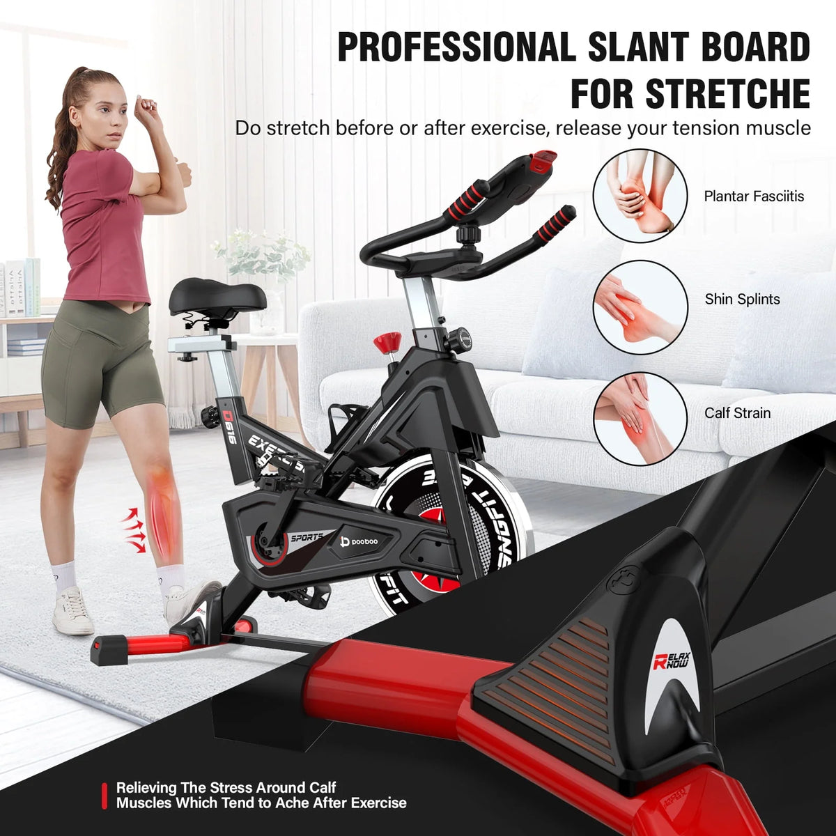 Magnetic Exercise Bike 40lbs Flywheel 350lbs P357