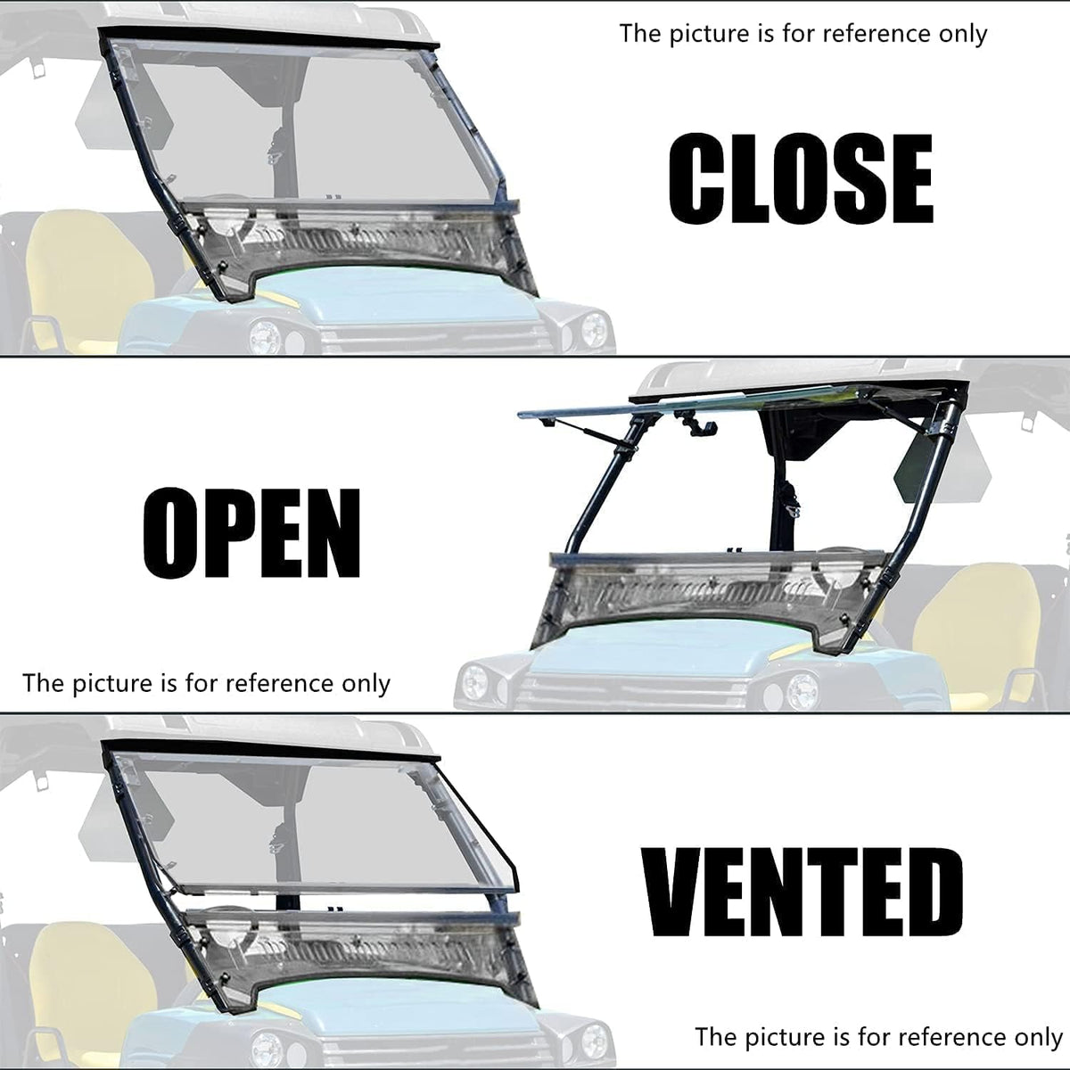 3-in-1 Folding Windshield Clear A56761