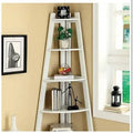White Corner Bookcase P93595