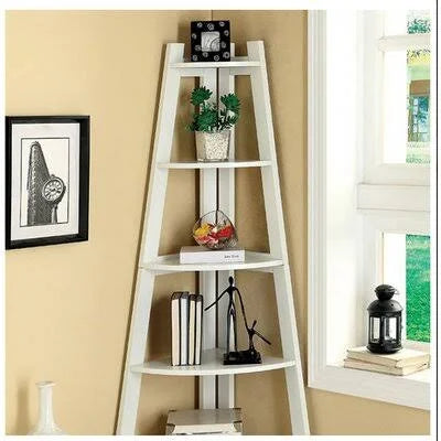 White Corner Bookcase P93595