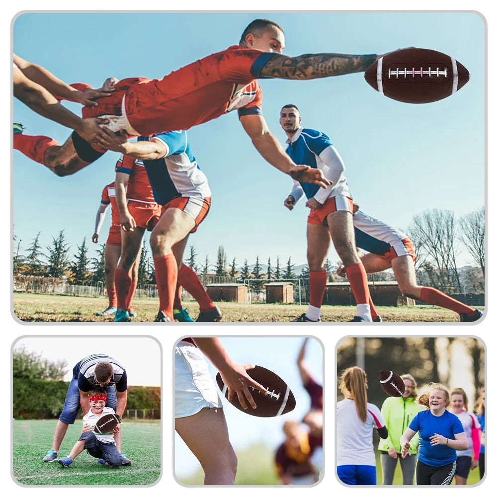 2 Pcs Inflatable Football Bouncy Rugby Race Outdoor Play G186456