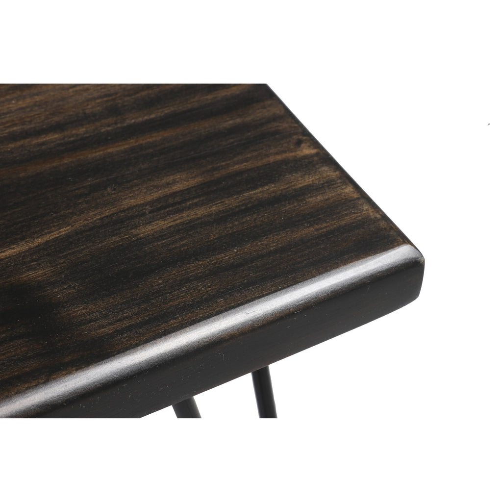 Weathered Gray Wood Bench D62570