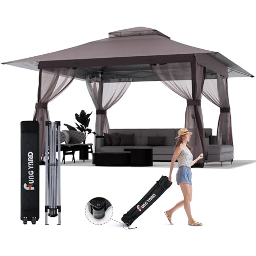 10x10 Pop Up Gazebo with Mosquito Nettings D845