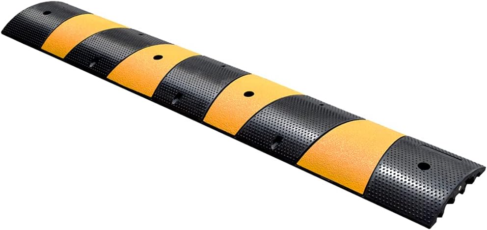 2 Pack Rubber Speed Humps with Reflective Yellow Targets J9584