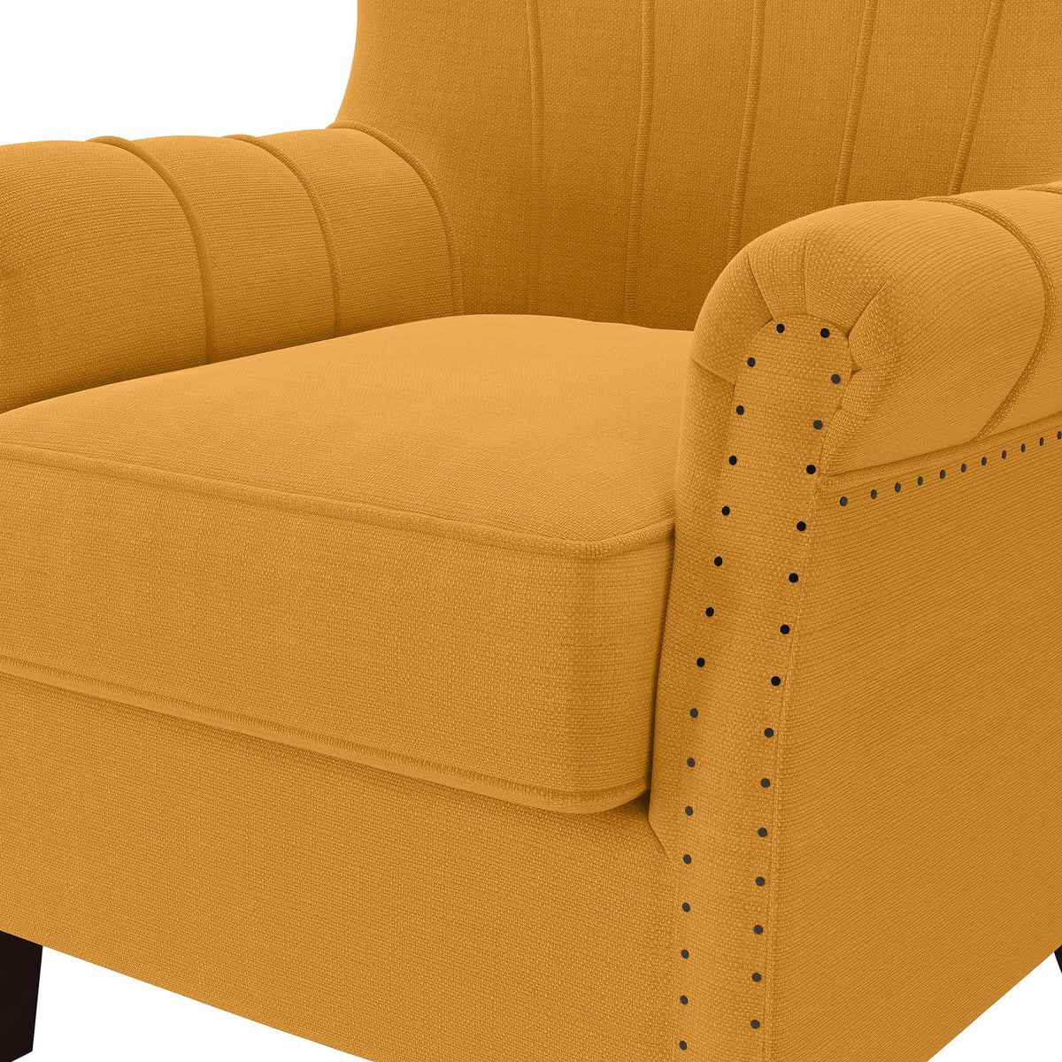 Soft Red Linen Armchair S560833