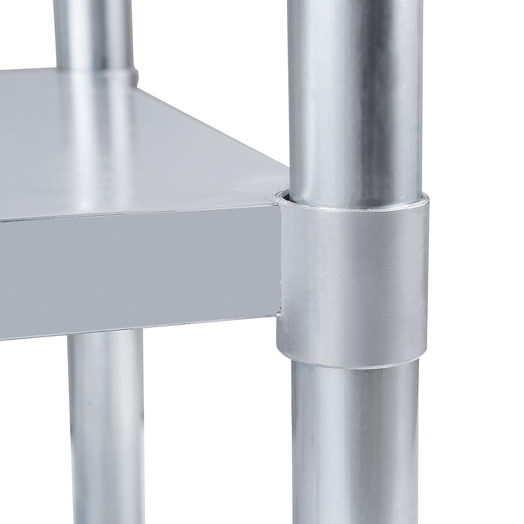 Stainless Steel Table 24 x 36 Inches with Caster Wheels and Undershelf H1339