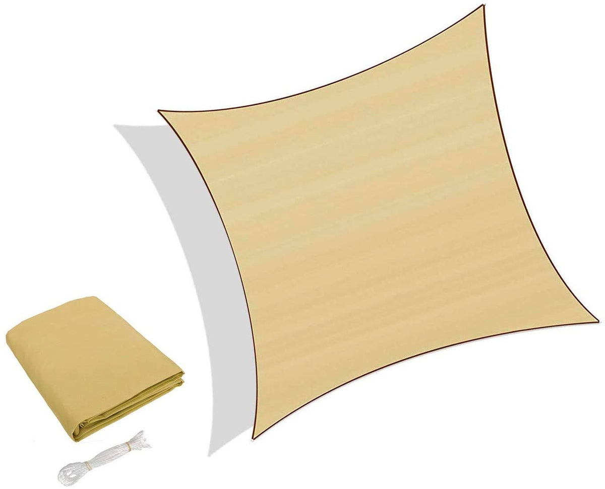 Sand 3x3m Square Water Resistant Sun Shade Sail U52008