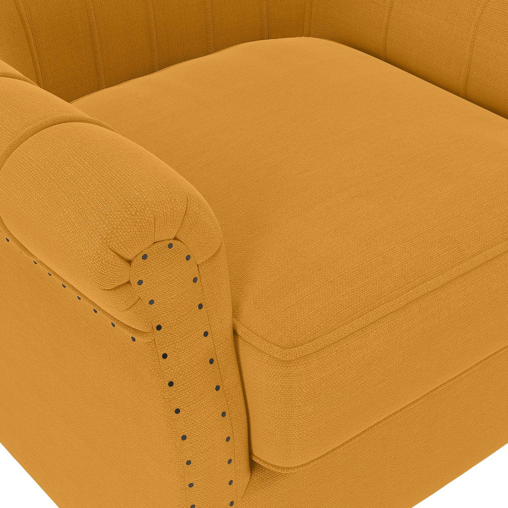 Soft Red Linen Armchair S560833