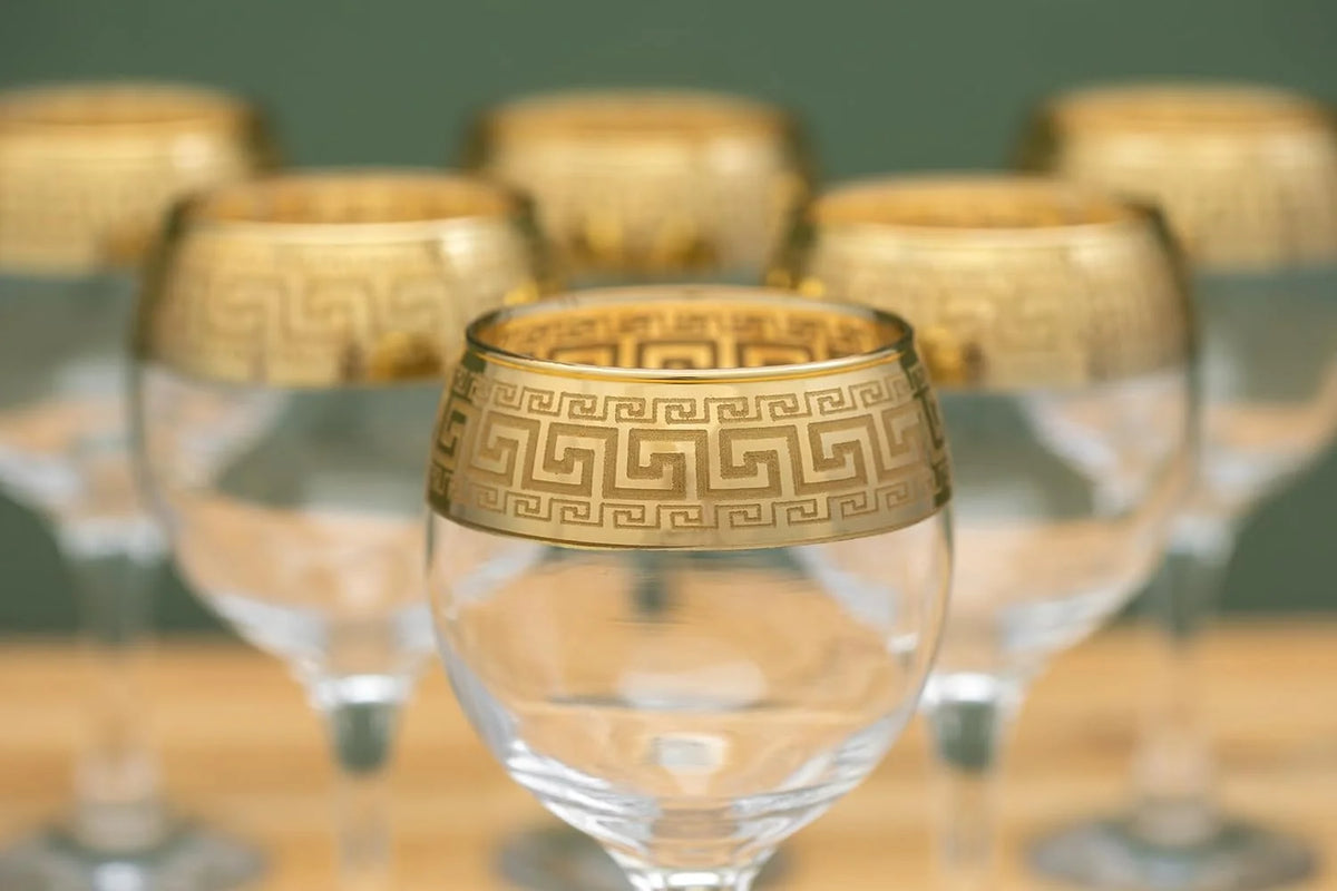 Wine Goblet Glasses 6 Pieces P657