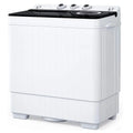 26lbs Compact Twin Tub Portable Washing Machine Black Z27162