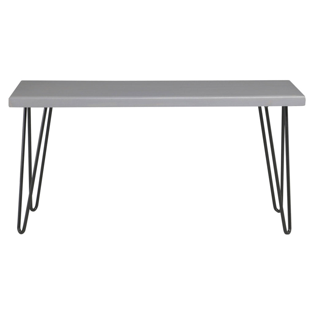 Weathered Gray Wood Bench D62570