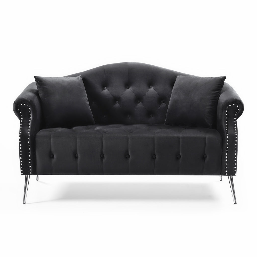 Velvet Chesterfield Loveseat P3300