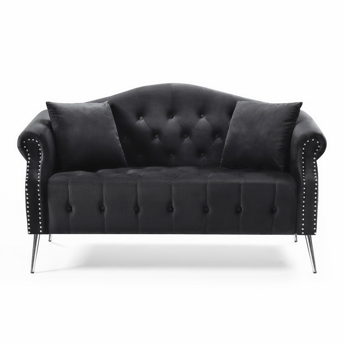 Velvet Chesterfield Loveseat P3300