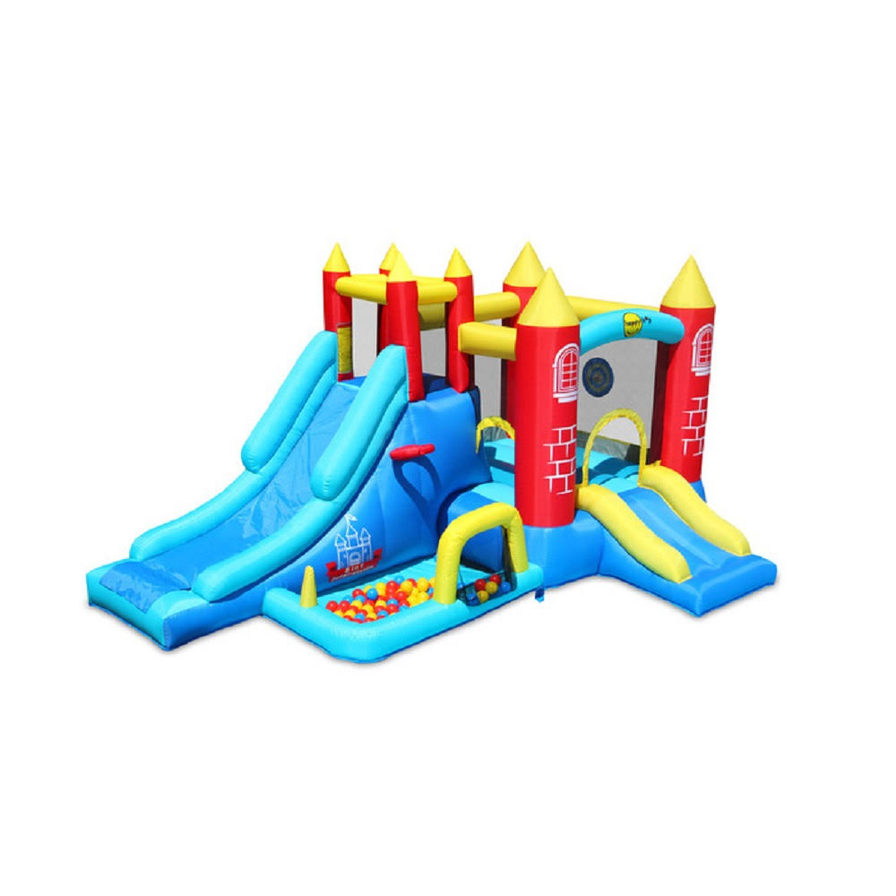 8 in 1 Bouncy Castle with Slides, Ball Pit & Hoop M16485