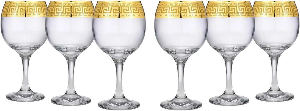 Wine Goblet Glasses 6 Pieces P657