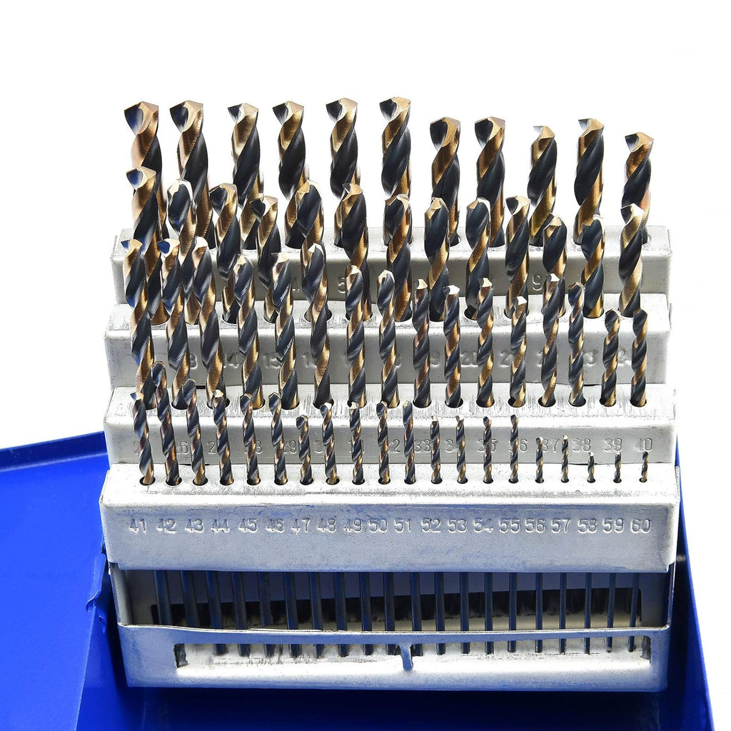 60 Piece High Speed Steel Twist Drill Bit Set M873