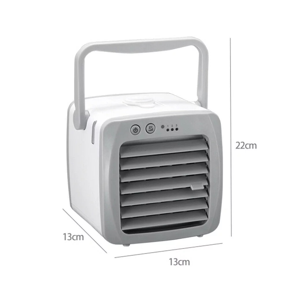 Portable Mini Air Conditioner USB Cooling Fan, 3-in-1 Humidifier, White, 200ml J62710