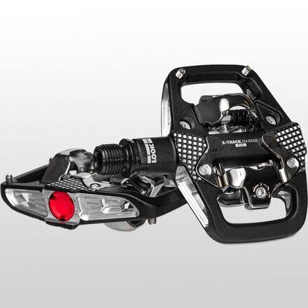 Black MTB Clipless Pedals Aluminum Body Cr-Mo Axle I1608