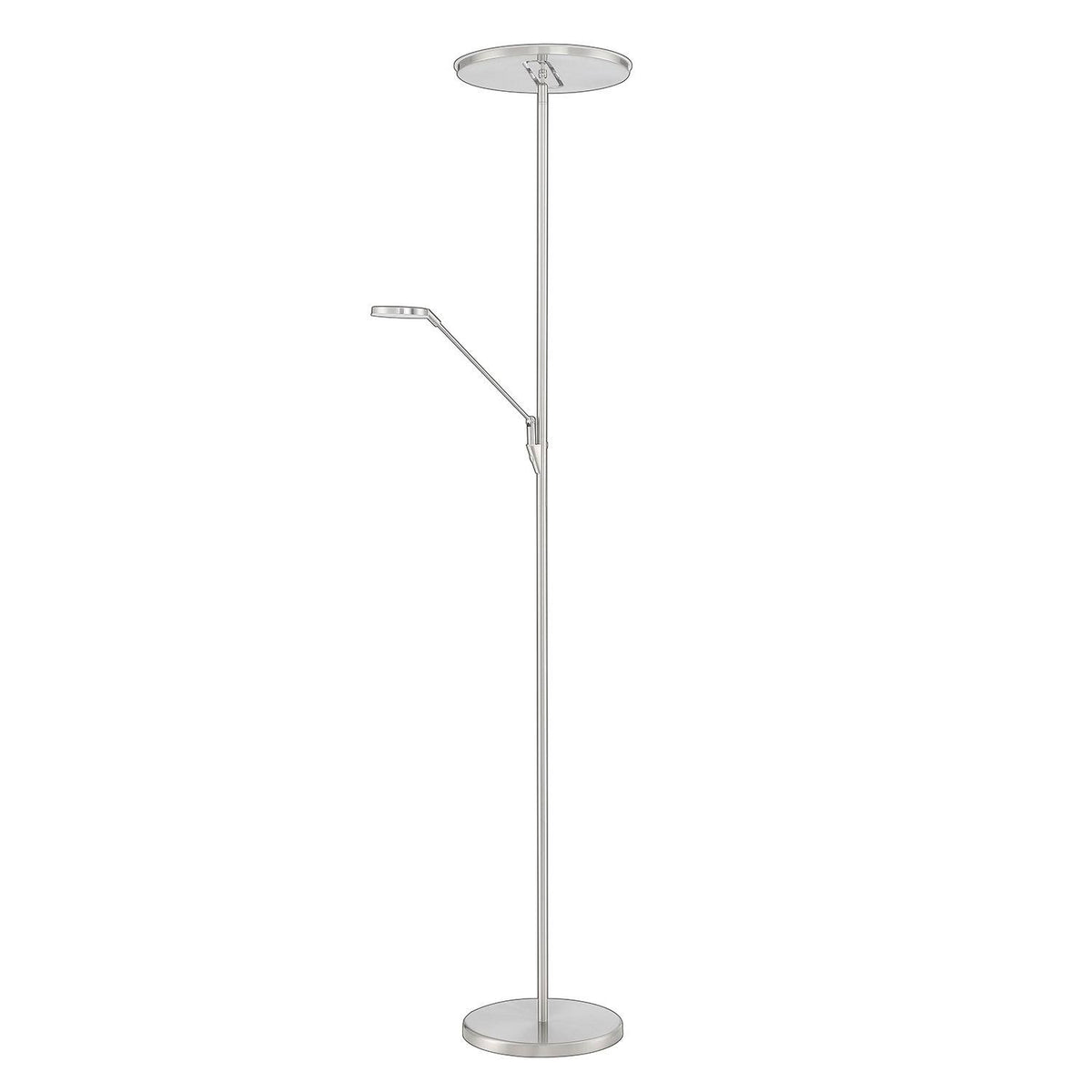 Satin Nickel Torchiere T582