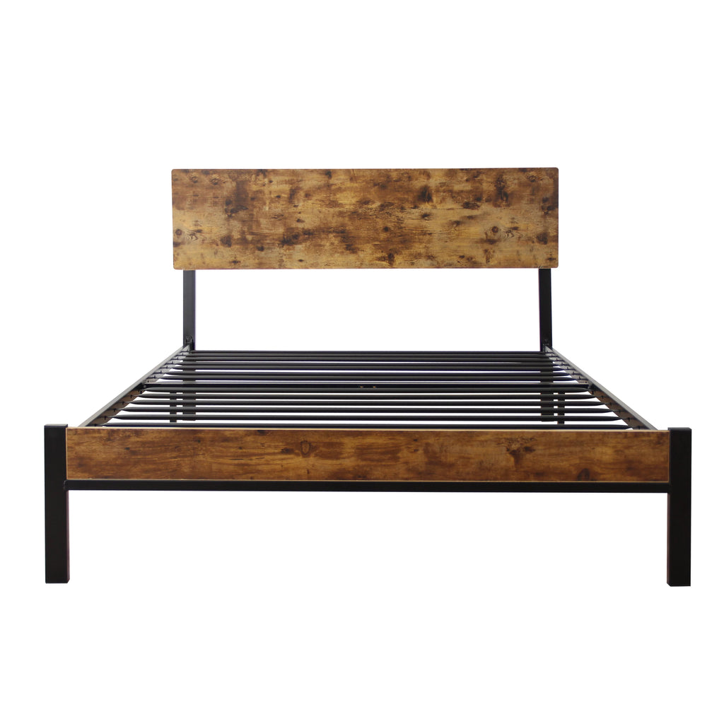 Twin Size Black Metal Bed Frame J97877