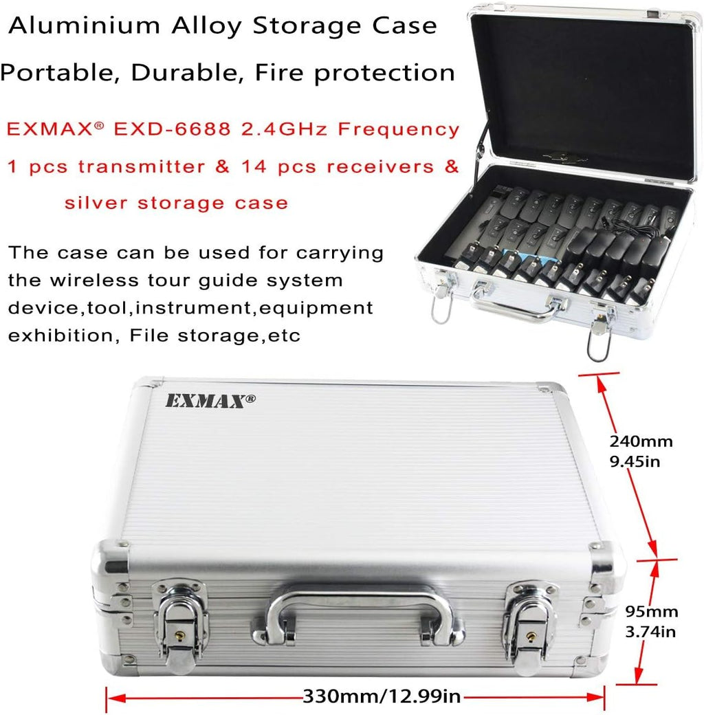 2.4Ghz Wireless Tour Guide System with 14 Receivers E3984