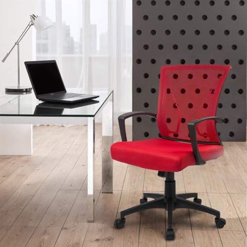 Black Ergonomic Mesh Office Chair with Lumbar Support W90004