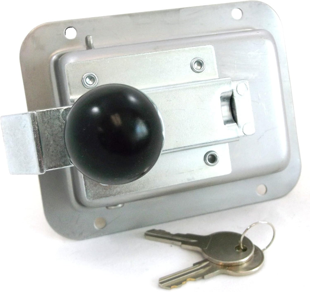4 Pack Stainless Steel Locking Door Latch with Interior Safety Release F9574