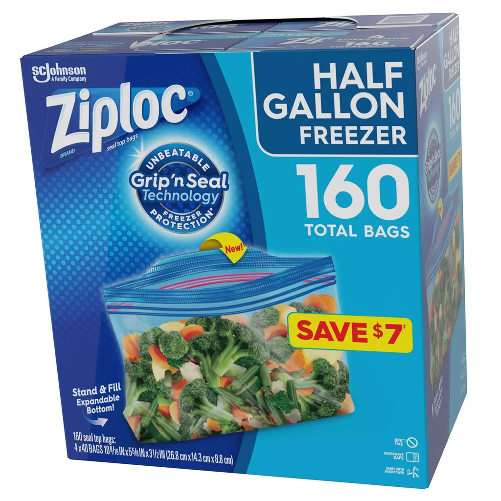 Half Gallon Freezer Bags (160 ct.) Y62038