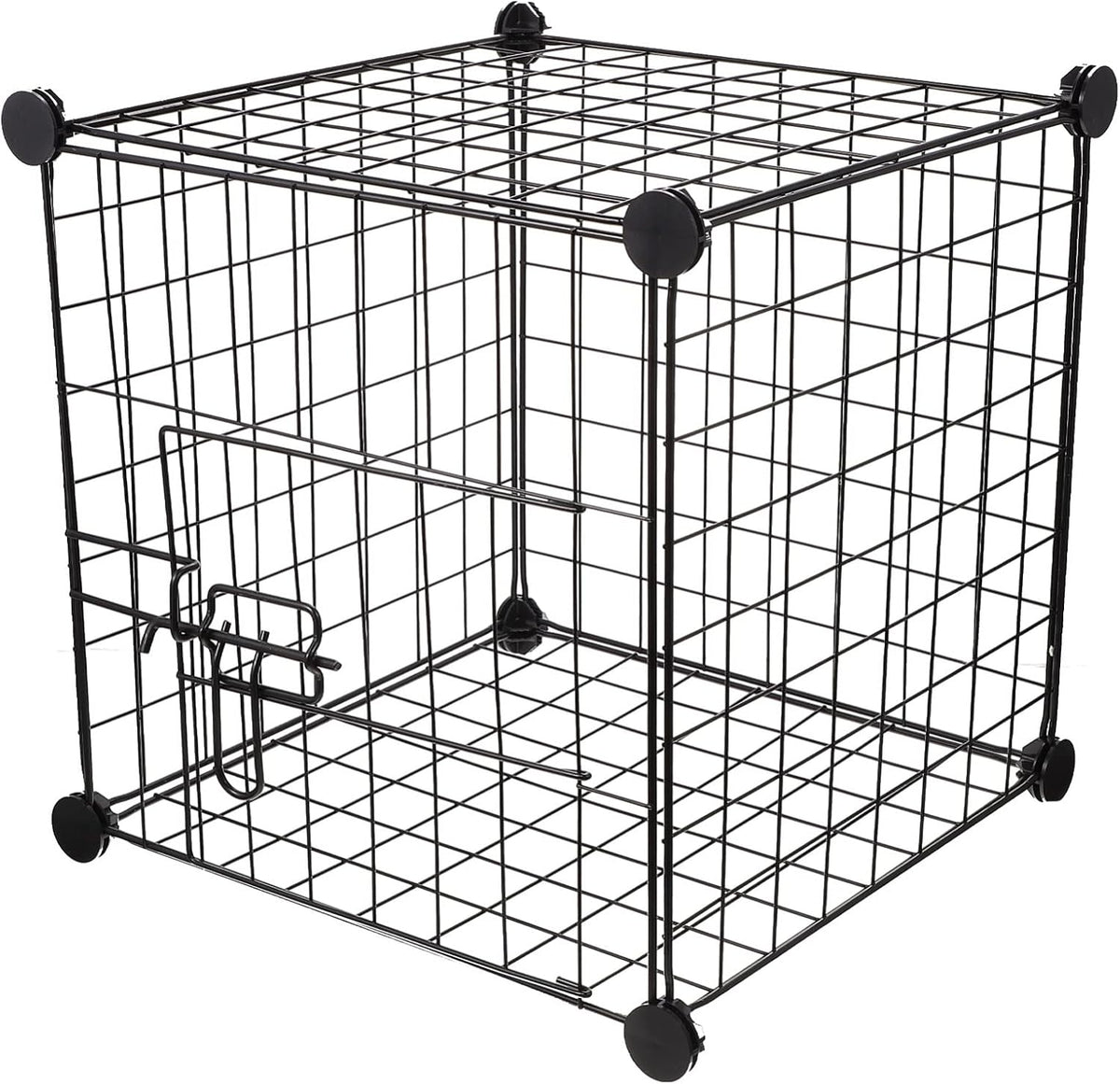 Black Pack of 2 Foldable Metal Dog Exercise Playpen U93701