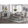 Slat Back Side Chair in Gray T12705