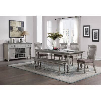 Slat Back Side Chair in Gray T12705