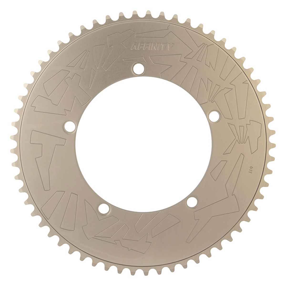 144mm 61T Hard Anodized Gray Track Chainring T8828