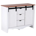 Countryside Barn Door Buffet with Two Sliding Barn Doors & Three Drawers H70214