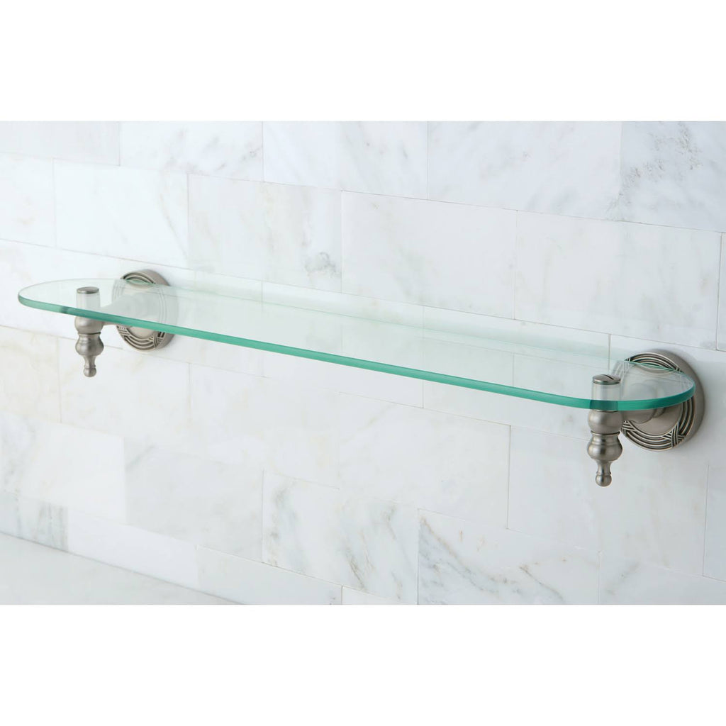 Satin Nickel Glass Shelf H4711