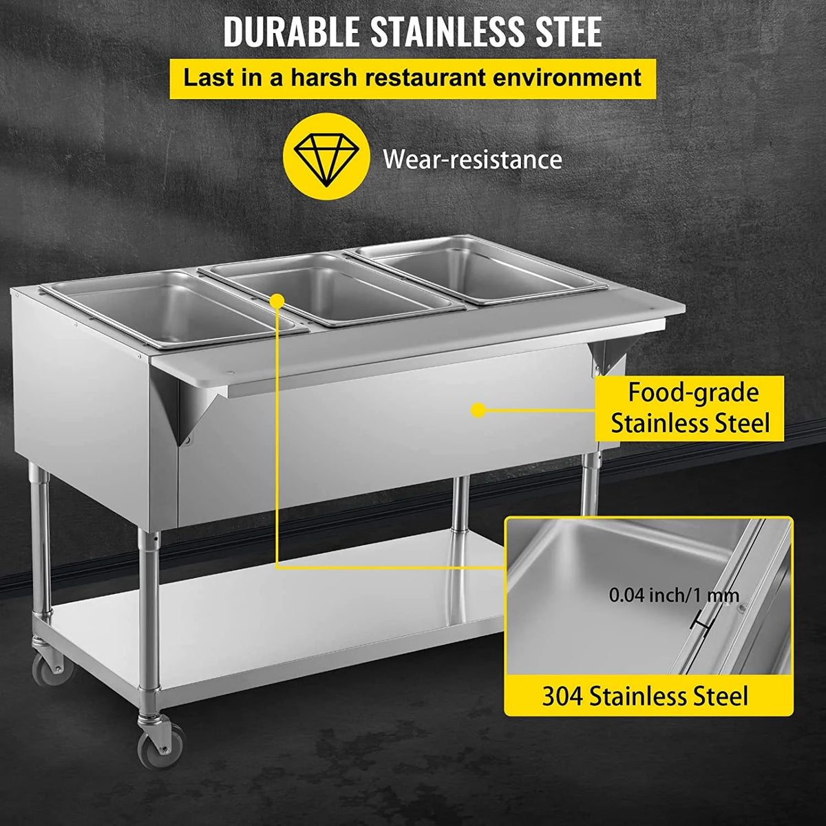 2-Pot Commercial Electric Food Warmer R24873