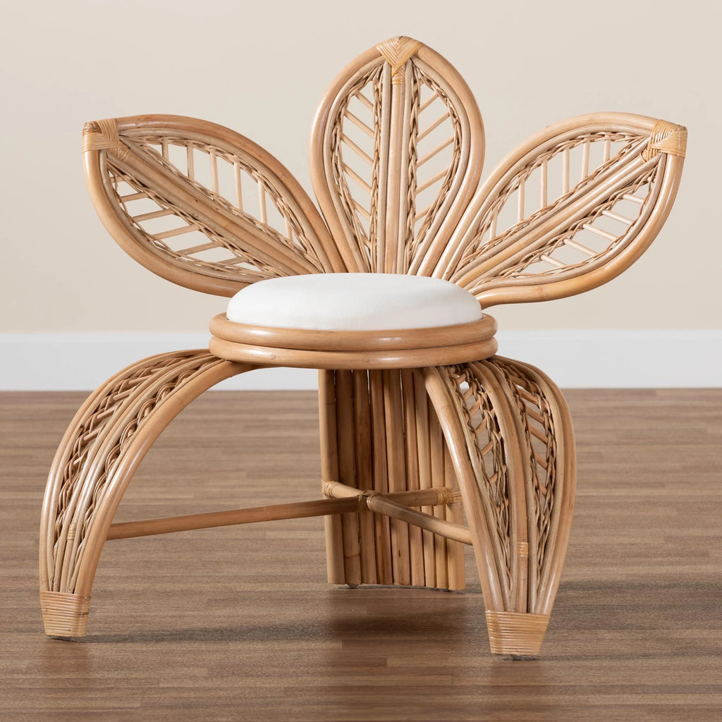 Natural Rattan Leaf Accent Chair N669478
