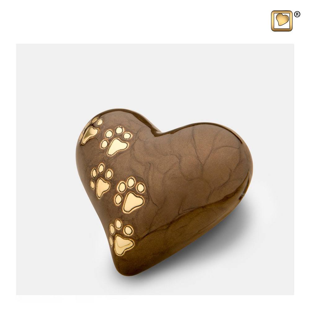 Pearlescent Bronze Pet Keepsake Urn C44202