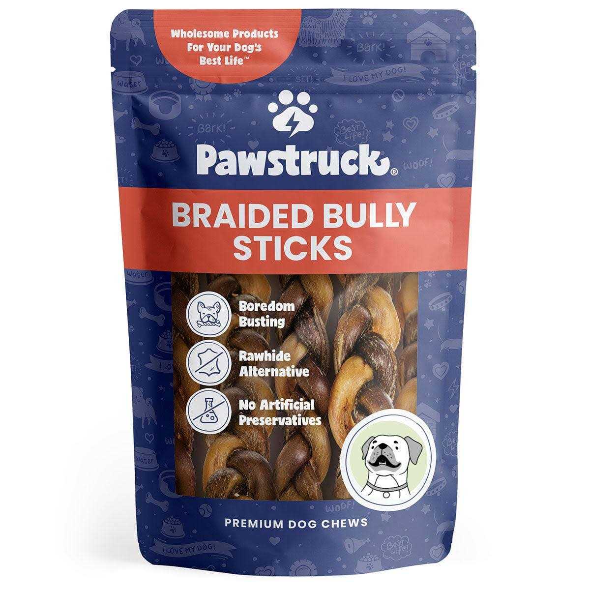Braided Bully Sticks Dog Treats X677